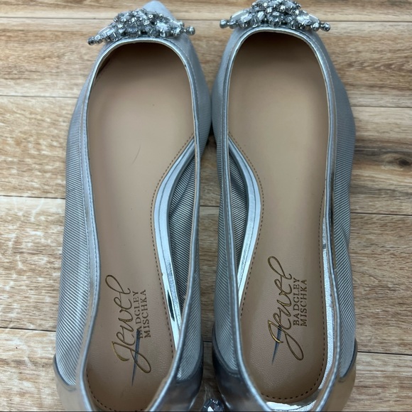 BADGLEY MISCHKA Jeri Embellished Ballet Flat sz 7.5 - Picture 7 of 8